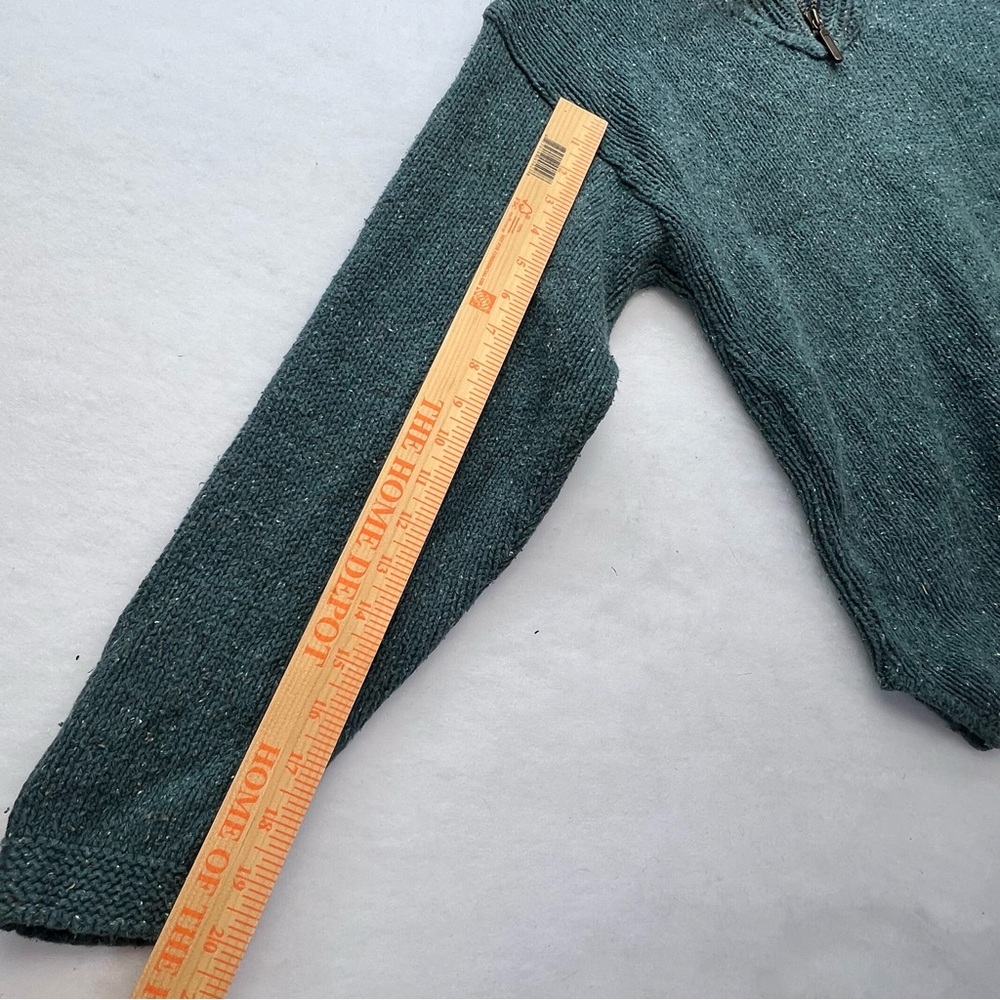 VTG‎ Alps Woman’s Half Zip Green Sweater, Medium - Picture 7 of 9